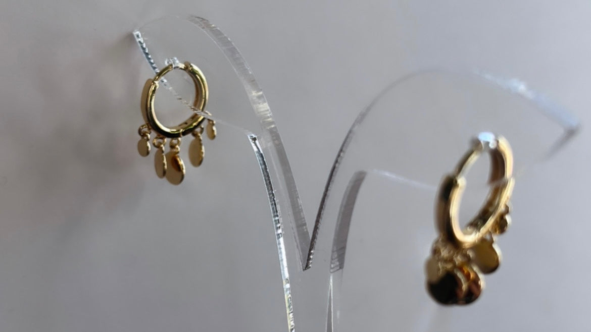 Gold Coin Hoop