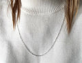 Small Silver Chain Link Necklace