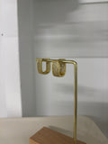 Gold Crystal Hoop