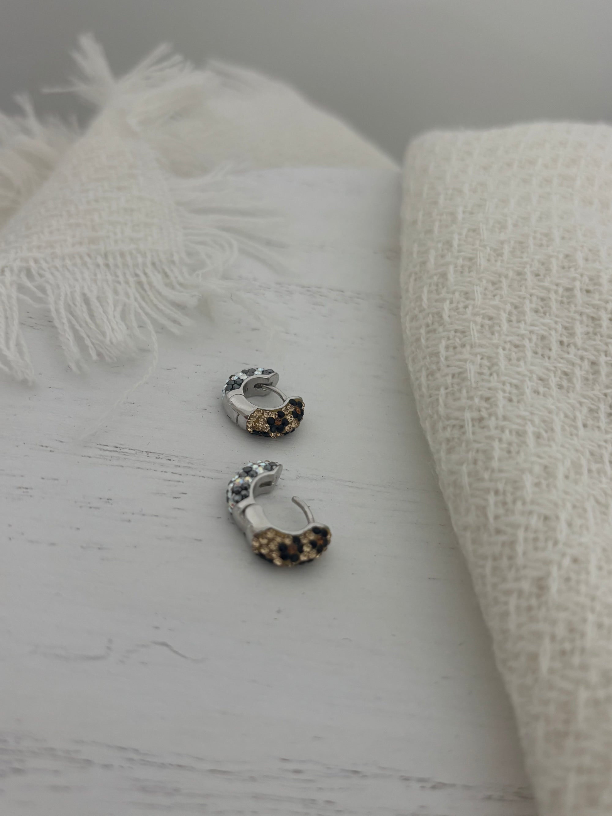 Reversible Cow & Leopard Print Hoop