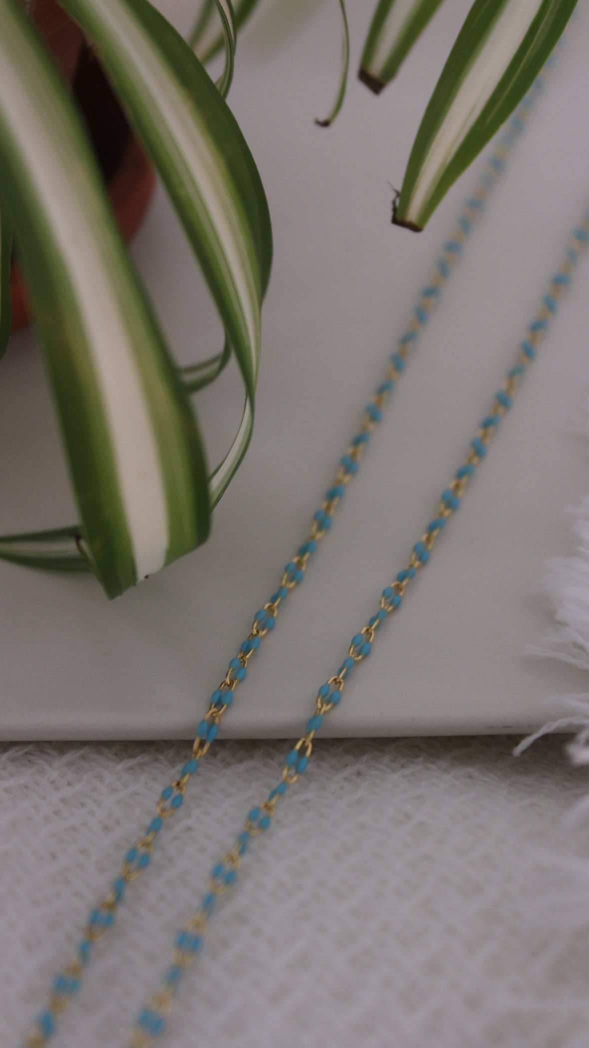 Choose Your Enamel Chain (14K Gold Filled Bracelet OR Anklet)