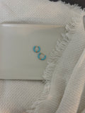 Turquoise Enamel Hoop