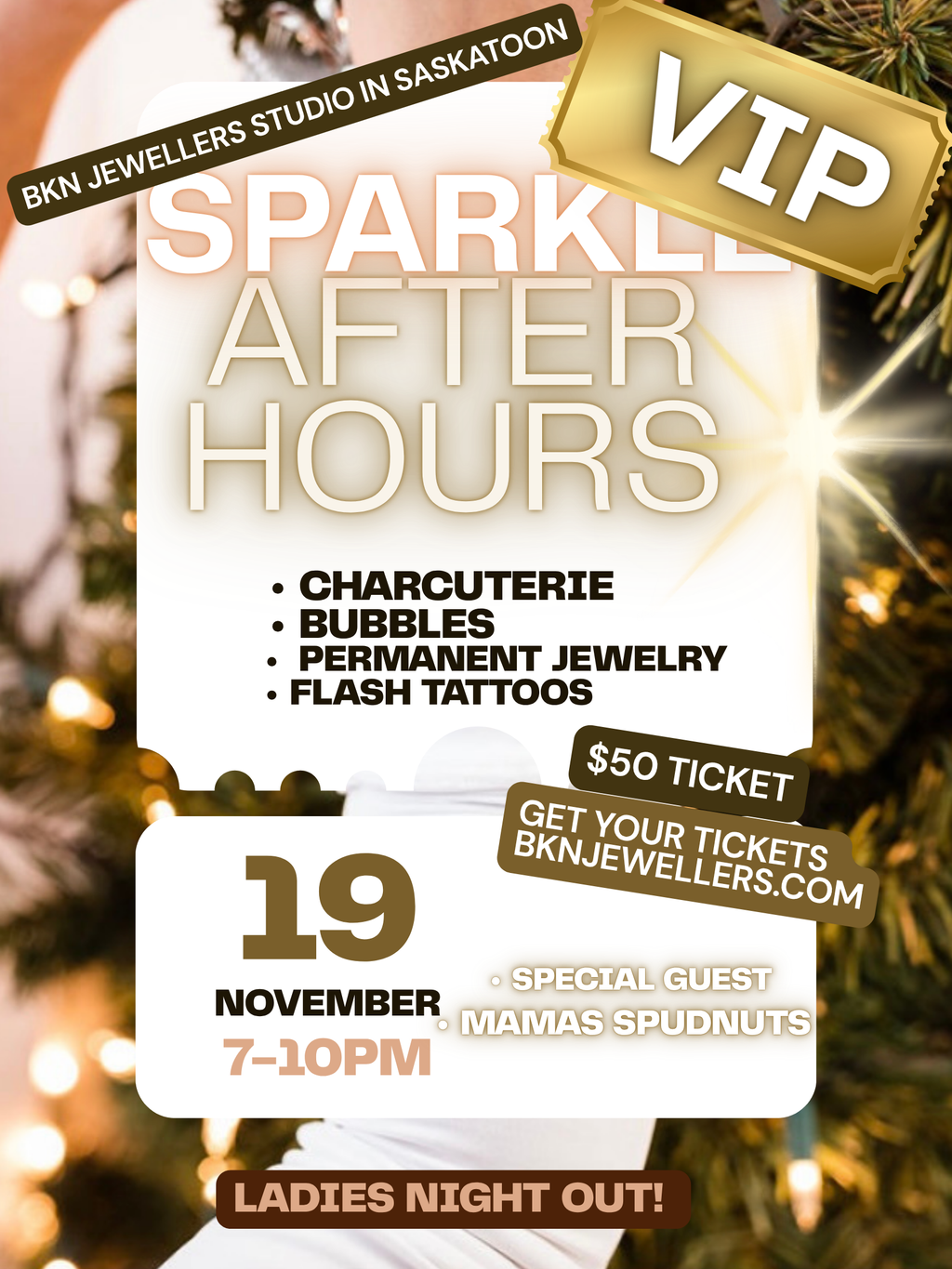 VIP Sparkle After Hours Ladies Holiday Event Nov 19th