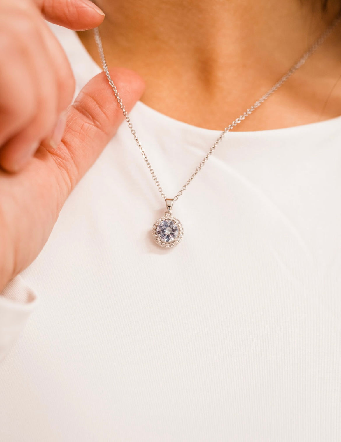 Silver Halo Necklace
