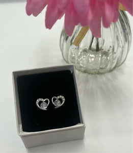 Elegant Silver Heart Earrings - Limited Edition